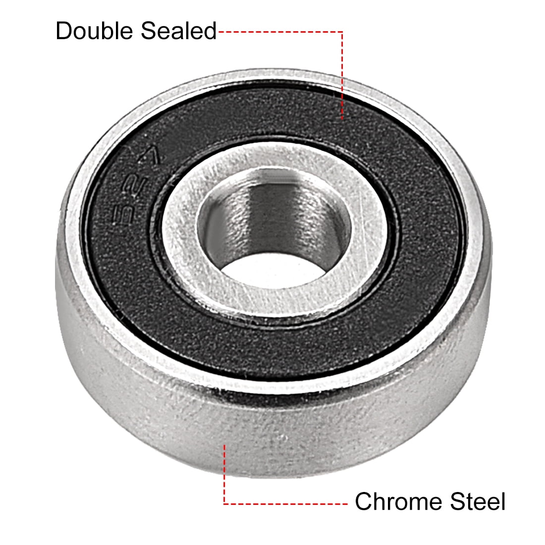 uxcell 627-2RS Deep Groove Ball Bearing Double Sealed 180027 Pack of 20 7mm x 22mm x 7mm Chrome Steel Bearings uxcell 627-2RS Deep Groove Ball Bearing Double Sealed 180027 Pack of 20 7mm x 22mm x 7mm Chrome Steel Bearings